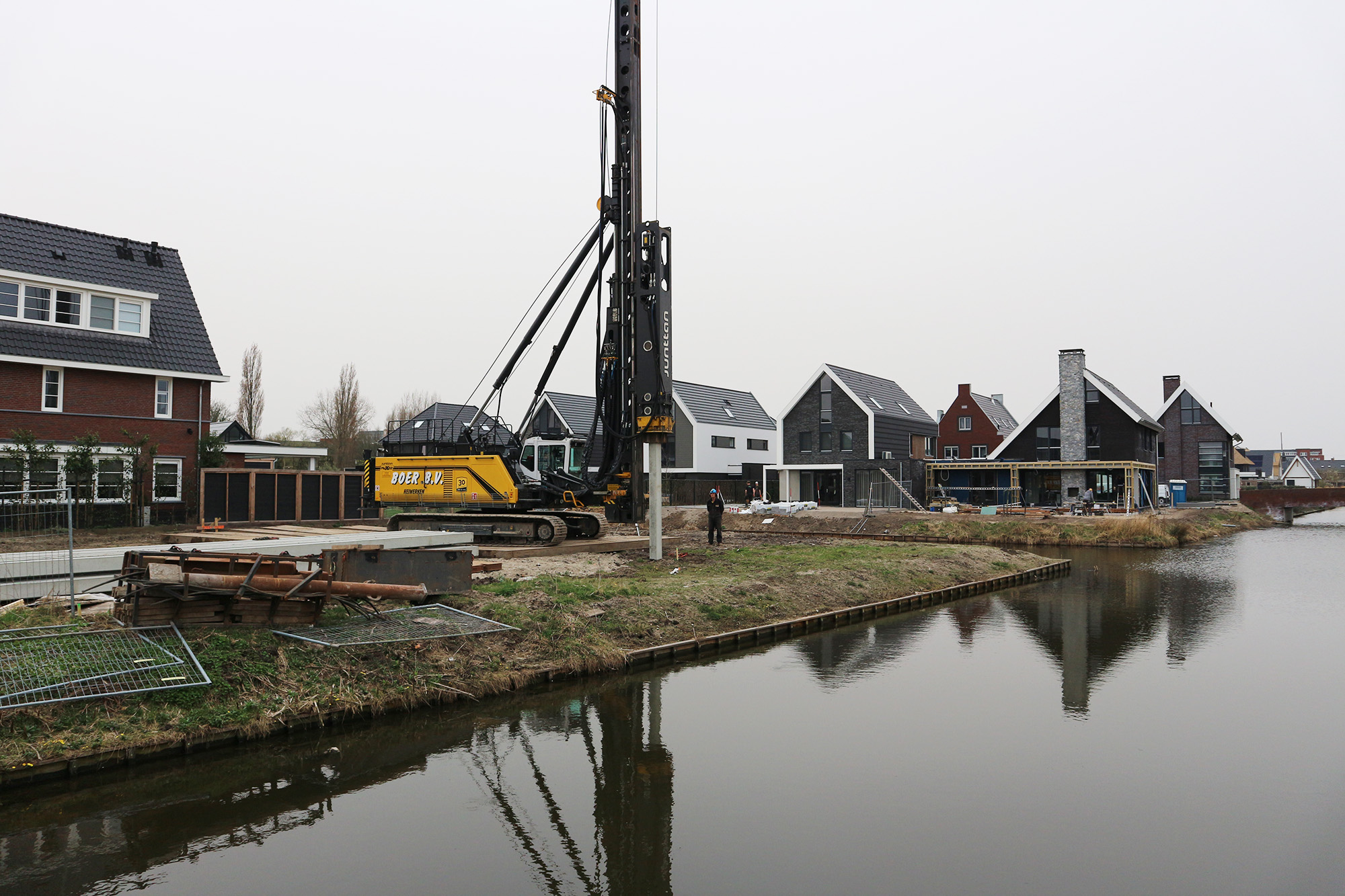 Start bouw villa te Papendrecht