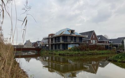 Voortgang bouw vrijstaande woning te Papendrecht