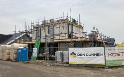 Voortgang bouw woning te Sleeuwijk